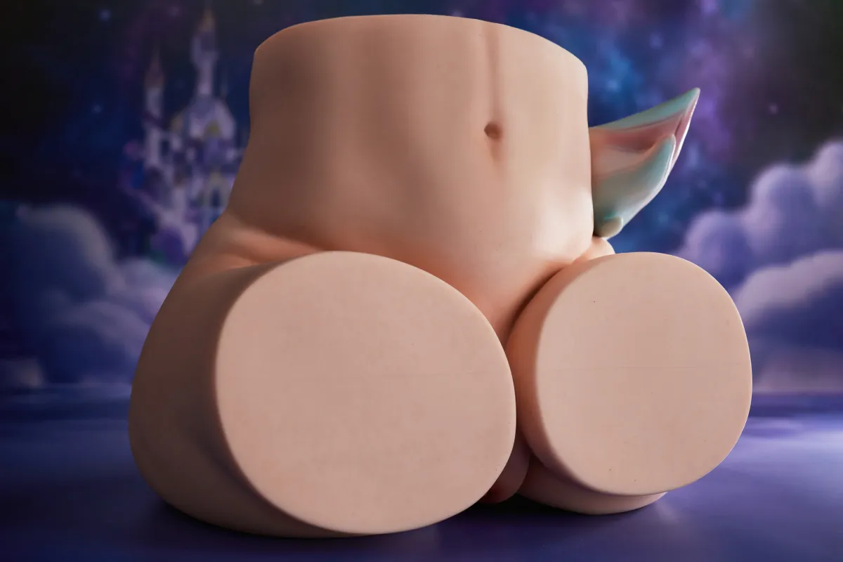 28cm (11.02in) No-Cup Gel butt Silicone Sex Doll PA-Razor, No Head